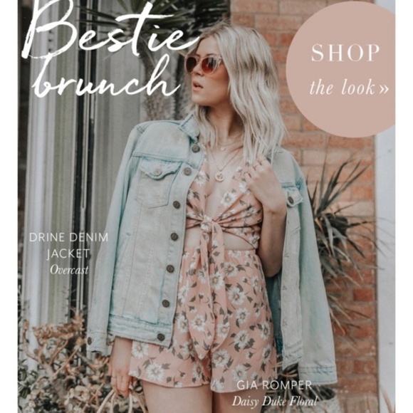 💕SHOW ME YOUR MUMU💕 Sequin Seashell Denim Jacket - Picture 6 of 8